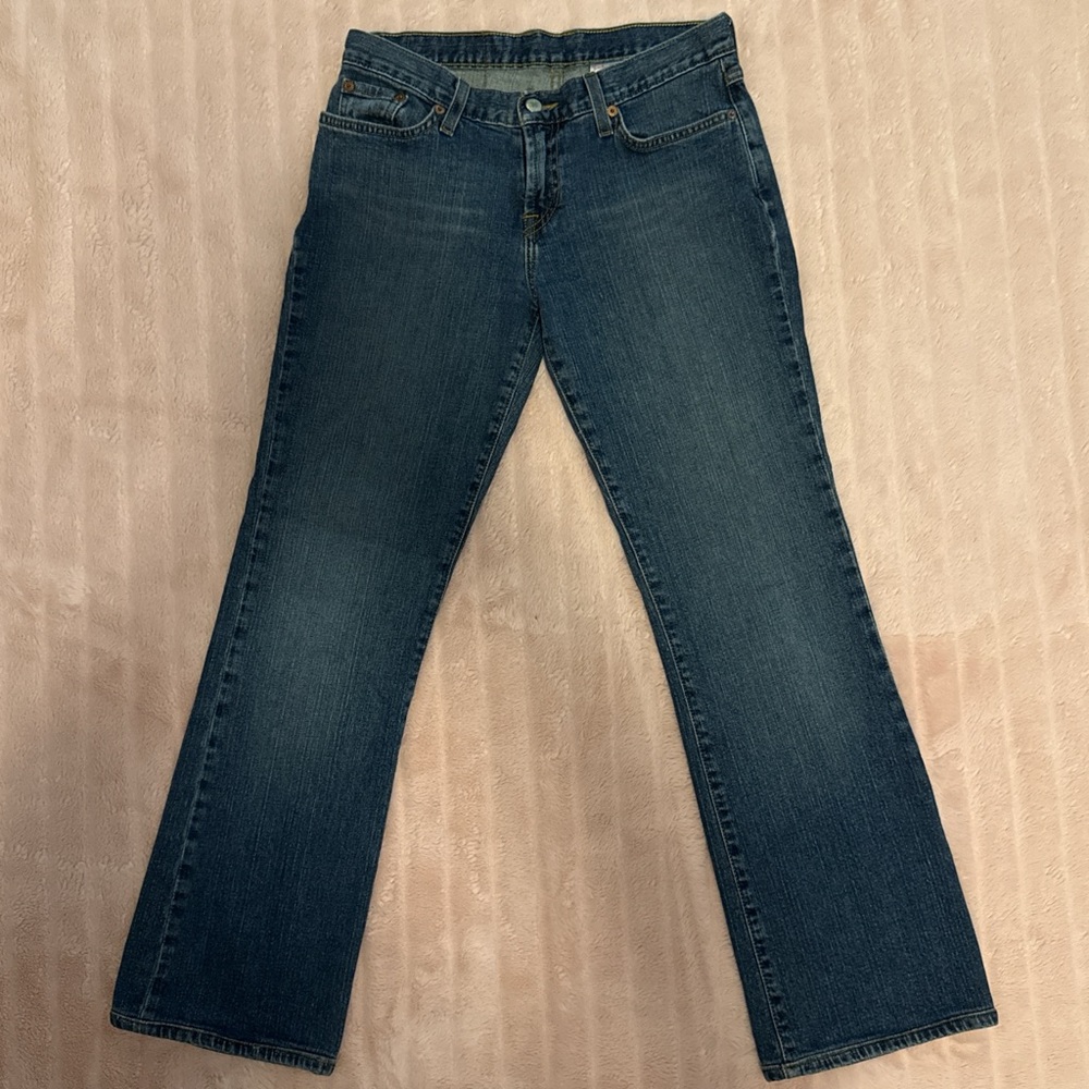 Lucky Brand Flare Wide Leg Jeans in Classic Blue
